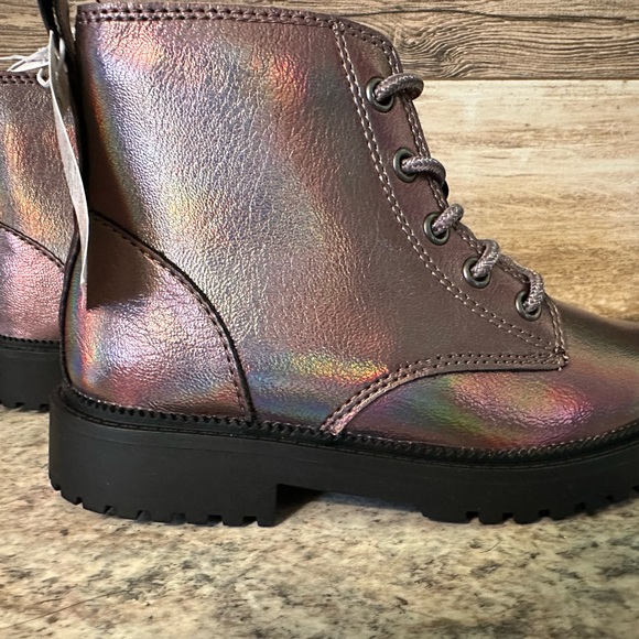 Metallic Sparkle Ankle Boots - Picture 3 of 10